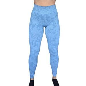 Gymshark Adapt Seamless Textured Blue Leggings Women Size Small